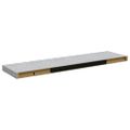 vidaXL Plávajúce nástenné police 2 ks betónovosivé 90x23,5x3,8 cm MDF