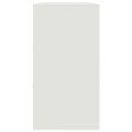 vidaXL Komoda biela 99x39x73 cm oceľ
