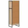vidaXL Knižnica 40 x 30 x 121 cm Kompozitné drevo Sonoma