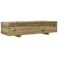 vidaXL Záhradný kvetináč 110x40x26,5 cm impregnovaná borovica