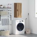 vidaXL Nástenná skrinka Remeselný dub 34,5 x 34 x 90 cm