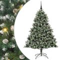 vidaXL Umelý vianočný stromček Zelená 180 cm PVC, plast a oceľ