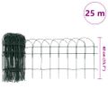 vidaXL Záhradné oplotenie, železo s práškovou úpravou 25x0,4 m