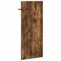 vidaXL Vešiak na stenu Nástenná montáž Dymová dub 40 x 10 x 90 cm