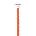 vidaXL Pracovné lano oranžové 6 mm 250 m polypropylén