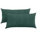 vidaXL Vankúše na pohovku 2 pcs Tmavozelená 80 x 40 cm