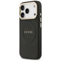 Puzdro Guess pre iPhone 17 Pro HC MAGSAFE PU W/ PEONY HOT STAMP čierna