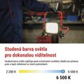 LED reflektor EMOS ZS2823 ACCO nabíjací prenosný, 35W, studená biela