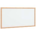 vidaXL Magnetická biela tabuľa s rámom z masívneho borovicového dreva 60x30 cm