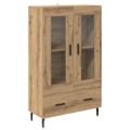 vidaXL Highboard Remeselný dub 69,5 x 31 x 115 cm Kompozitné drevo