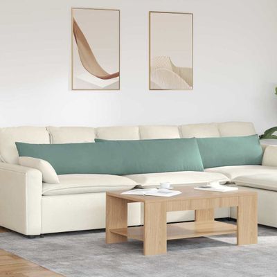 vidaXL Vankúše na pohovku 2 pcs Morská zelená 200 x 40 cm