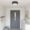 vidaXL Stropná lampa so bodmi Čierna 38 x 38 x 13,5 cm látka