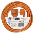 Predlžovací kábel EMOS P01110 spojka 10 m / 1 zásuvka / oranžový / PVC / 250 V / 1,5 mm2