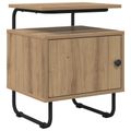 vidaXL Nočný stolík 2 ks Dub artisan Kompozitné drevo