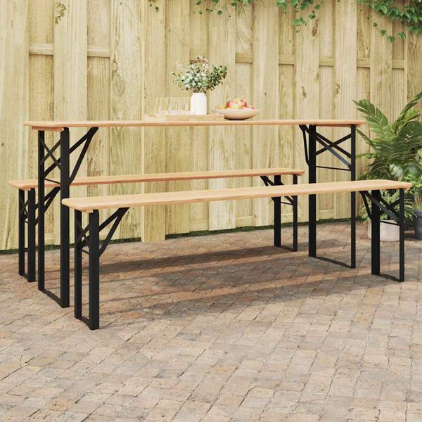 vidaXL Noha na pivo 2 pcs Čierna 39 x 3 x 75 cm