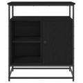 vidaXL Servírovacia skriňa Čierny dub 69 x 35 x 80 cm Kompozitné drevo