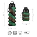 Skladacia silikónová fľaša NILS Camp NC4106 500 ml zelená