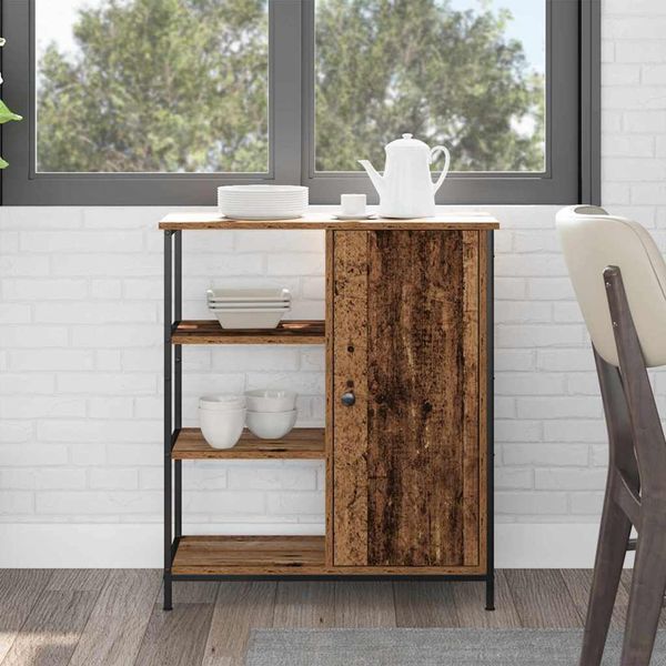vidaXL Servírovacia skriňa Staré drevo 70 x 30 x 80 cm