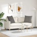 vidaXL Vankúše na pohovku 2 pcs Svetlosivá 60 x 60 cm
