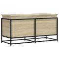 vidaXL Úložný box s vekom dub sonoma 100x40x51,5 cm kompozitné drevo