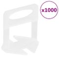 vidaXL Podložky na vyrovnávanie dlaždíc 1000 ks 1,5 mm