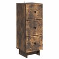 vidaXL Zásuvkový kabinet Dymový dub 33 x 34,5 x 90 cm Kompozitné drevo