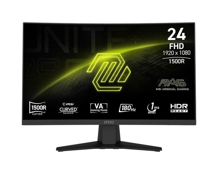 MSI MAG/244C/23,6''/VA/FHD/180Hz/1ms/Čierna/3R