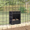 vidaXL Kŕmidlo pre králiky Čierna 20 x 12,5 x 25 cm 3 kg