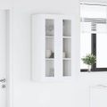 vidaXL Závesná skrinka Biela 60 x 31 x 100 cm Kompozitné drevo