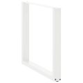vidaXL Nohy k jedálenskému stolu v tvare U, 3 ks, biele, 90 x (72-73) cm, oceľové