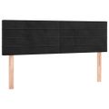 vidaXL Posteľný rám boxspring s matracom čierny 140x200 cm zamat