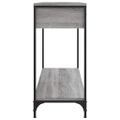 vidaXL Konzolový stolík sivý sonoma 100x34,5x75 cm kompozitné drevo