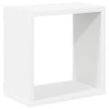 vidaXL Nástenné police 4 ks biele a dub sonoma 26x15x26 cm