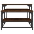 vidaXL Konferenčný stolík hnedý dub 102x60x45 cm kompozitné drevo