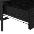 vidaXL Konferenčný stolík Čierny dub 100 x 51 x 45 cm Kompozitné drevo