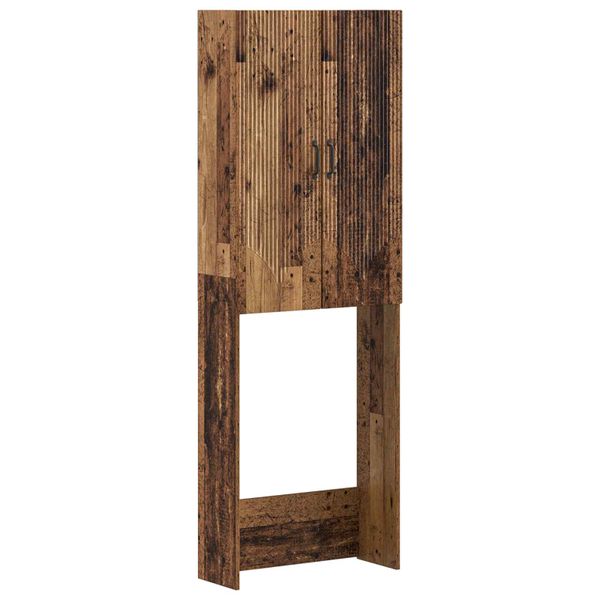 vidaXL Toaletná skriňa HOORN Staré drevo 66 x 25,5 x 190 cm