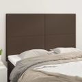 vidaXL Čelo postele hnedé 144x5x118/128 cm umelá koža
