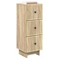 vidaXL Zásuvkový kabinet Dub sonoma 33 x 34,5 x 90 cm Kompozitné drevo