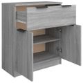 vidaXL Komoda sivý dub sonoma 60x30x70 cm spracované drevo