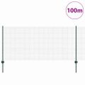 vidaXL Zvarené pletivo s podperami 100 x 1 m PVC potiahnutá oceľ