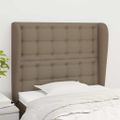 vidaXL Čelo postele so záhybmi sivohnedé 103x23x118/128 cm látka