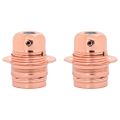 vidaXL držiaky lámp 2 ks Rose Gold E27