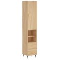 vidaXL Vysoká skrinka dub sonoma 34,5x34x180 cm spracované drevo