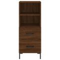 vidaXL Komoda hnedý dub 34,5x34x90 cm spracované drevo