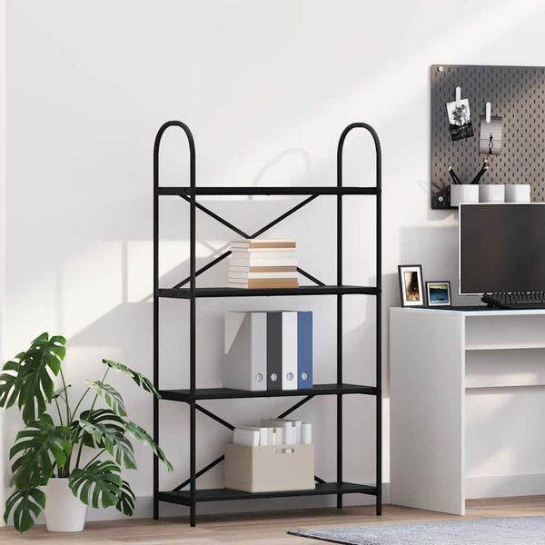 vidaXL Regál na knihy Čierny dub 80 x 30 x 146 cm Kompozitné drevo