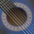 vidaXL 12-dielna folková klasická gitara so 6 strunami, modrá 38"