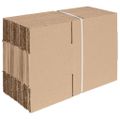 vidaXL Skladací box s úložiskom 50 ks Prírodná 20 x 15 x 10 cm Kartón