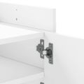 vidaXL TV skrinka biela 100x35x40 cm spracované drevo
