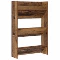 vidaXL Skriňa na topánky 60 x 18 x 90 cm Kompozitné drevo Staré drevo