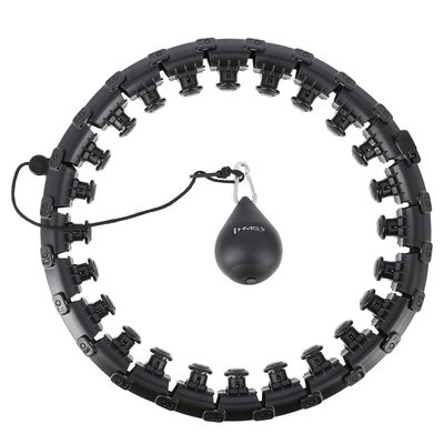Masážny hula hop HMS HHW01 so závažím čierný
